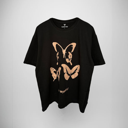 CAMISETA BUTTERFLY - NEGRA - Flott Föt