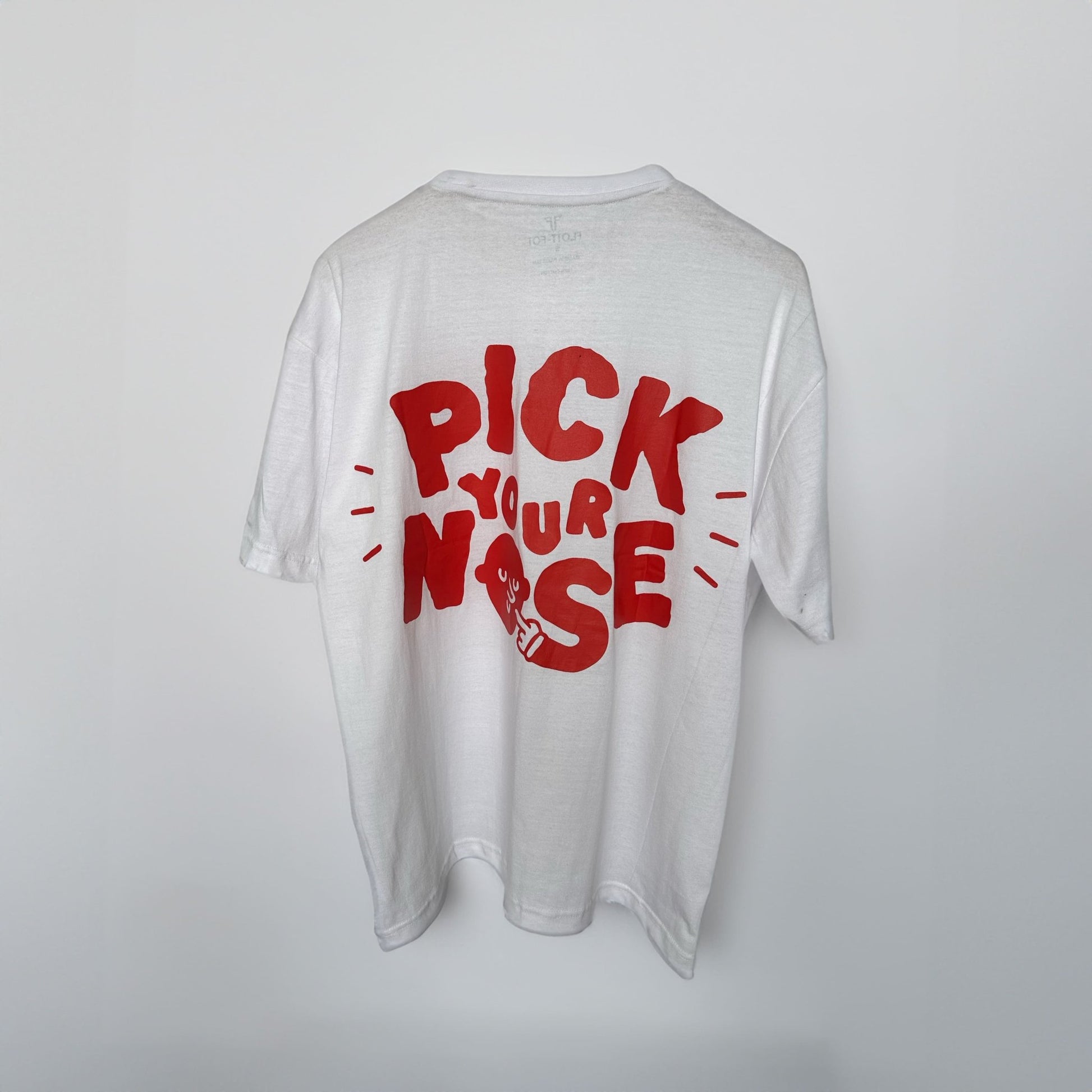 CAMISETA PICK YOUR NOSE - BLANCA - Flott Föt