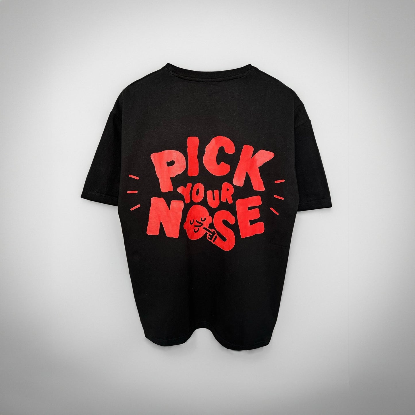 CAMISETA PICK YOUR NOSE - NEGRA - Flott Föt